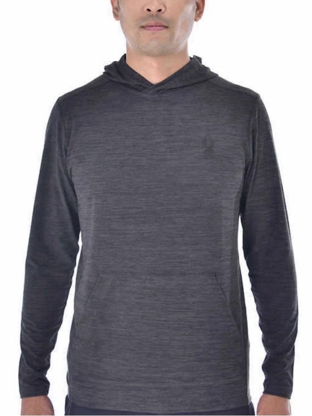 Spyder Men's Dark Gray Hooded Long-Sleeve Pullover